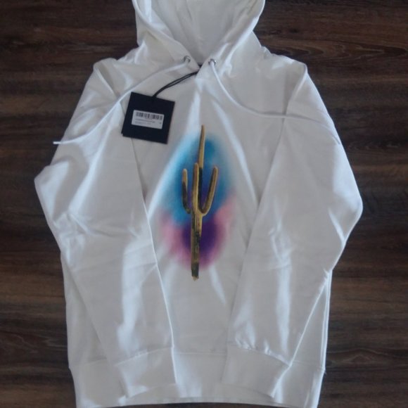 palm angels white hoodie